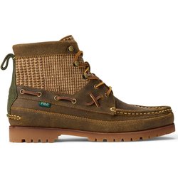 Polo Ralph Lauren Stiefel aus einem Materialmix in Bootsschuh-Optik