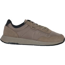 BOSS Gepolsterte Sneaker aus Nylon mit Velours-Details
