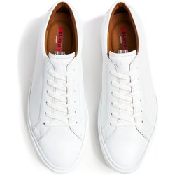 Lloyd Weißer Sneaker aus Glattleder mit Variofootbed in 6