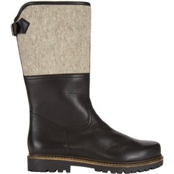 Dirndl+bua Maronibrater-Stiefel mit Filz-Besatz und Lammfell-Futter in 8