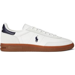 Polo Ralph Lauren Leder-Sneaker Bedford mit Poloreiter-Aufnäher und Wildleder-Overlays in 7