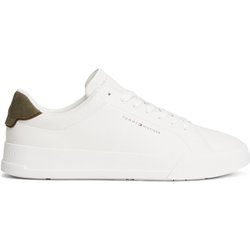 Tommy Hilfiger Sneaker aus Glattleder mit Velours-Details und Logo-Prägung in 43