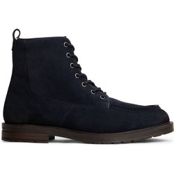 Tommy Hilfiger Warm gefütterte Boots aus Rauleder mit Steppnaht und Blockabsatz in 40