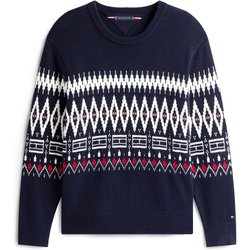 Tommy Hilfiger Softer Pullover mit Norwegermuster aus einem Wollmix in S