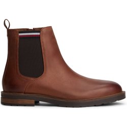 Tommy Hilfiger Gefütterte Chelsea-Boots aus Glattleder mit seitlichem Reißverschluss in 40