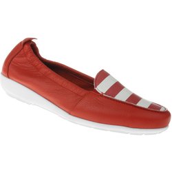 Natural Feet Damenschuhe Mokassin Maja Farbe: rot