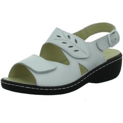 Longo Sandalen Sandaletten Bequem-Pantolette,weiss/cosmos 1019652