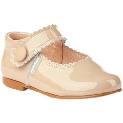 Angelitos Ballerinas 1502 MERCEDITAS CHAROL CON VELCRO Camel
