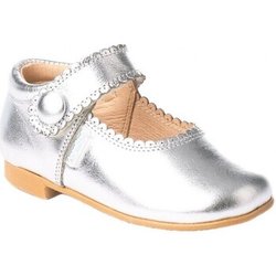 Angelitos Ballerinas 1502 MERCEDITAS PLATA METALIZADA CON VELCRO Plata