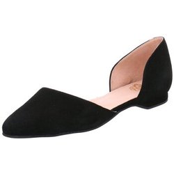 Apple Of Eden Ballerinas Goat Suede Leather BLONDIE 1 BLACK