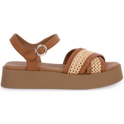 Frau  Sandalen RAFIA MACRAME ECRU