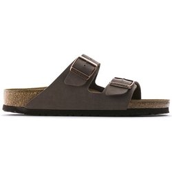 BIRKENSTOCK  Sandalen Arizona Birkoflor Nubuck Mocha Narrow