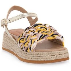 Frau  Sandalen Fancy Rafia Tricolor