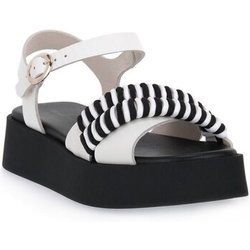 Frau  Sandalen London Nero Bianco