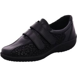 Longo Damenschuhe Slipper -Klettslipper,black/black 1061195