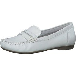 Marco Tozzi Damenschuhe Slipper Weiß Mokassin 2-24225-42/100 100