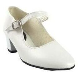 Bienve Schuhe Flamencoschuh mit weißen Riemchen