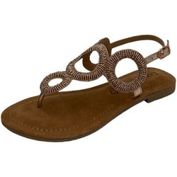 Lazamani Zehentrenner Sandaletten toe sandals rounds with beads LA33761peach