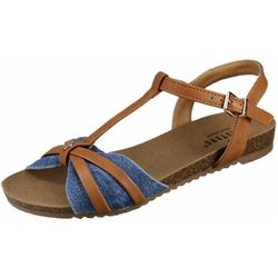 Mustang Sandalen Sandaletten jeans-braun 5057803-841