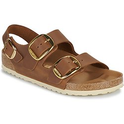BIRKENSTOCK Pantoffeln Milano Big Buckle LEOI Cognac HEX