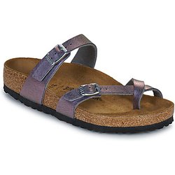 BIRKENSTOCK  Pantoffeln Mayari BF Saffiano Iridescent Viola