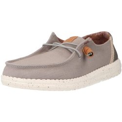HEYDUDE Damenschuhe Schnuerschuhe Wendy Washed Canvas Grey HD40297-030