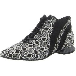 Simen Stiefel Stiefeletten 7215A BEIGE-SCHWARZ