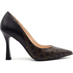 NeroGiardini Pumps decollete in pelle stampa monogram