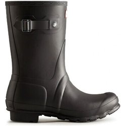 Hunter Sneaker Original kurzer Gummistiefel in Schwarz