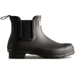 Hunter Sneaker Originaler Chelsea-Regenstiefel in Schwarz