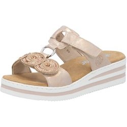 Rieker Clogs Pantoletten Pantolette Keilsohle Klett V0200-90