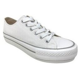 MTNG Schuhe MUSTANG 60173 weiße Damen-Canvas