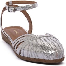 Frau  Sandalen LAMINATO ARGENTO