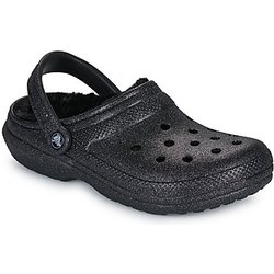 Crocs Clogs Classic Fuzz Lined Glitter Clog