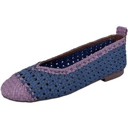 Lazamani Ballerinas Wolven Leather LA33481/Aqua