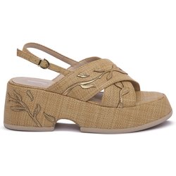 Jeannot Sandalen RAFIA ECRU