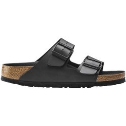 BIRKENSTOCK Pantoffeln Arizona Birko Flor Black Black Foot Bed