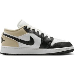 Nike  Sneaker Jordan 1 Low White Rattan Off-Noir (GS)