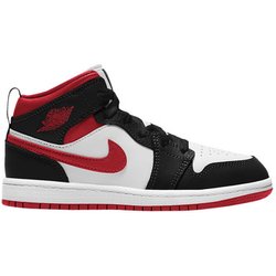 Nike Turnschuhe Jordan 1 Mid Gym Red Black White (PS)