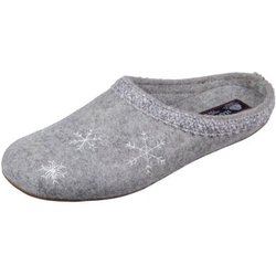 Haflinger Hausschuhe Everest Snowflake 484021-84 steinmeliert Filz 484021-84