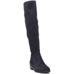 Chiconic Kniestiefel NAVY ECOSUEDE