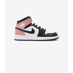 Nike Turnschuhe Jordan 1 Mid White Rust Pink Black