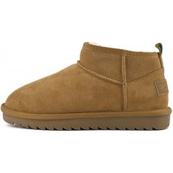 Colors of California Moonboots Short Sheepskin Boot In Suede
