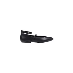 Armani Exchange Mary Janes Schwarz Leder Damen 483681, Größe 35