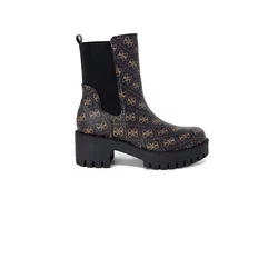 Guess Fashion Chelsea Boot - Eleganter Plateau Stiefel aus Leder, Größe 35