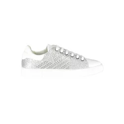 Emporio Armani Sporty Silver Sneaker, Größe 35