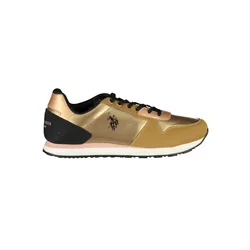 Polo Assn Sneakers Gold Schwarz Pink Weiß, Größe 35