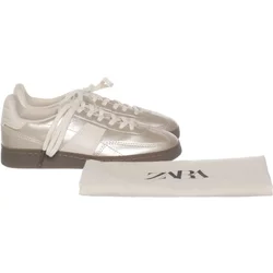 Zara - Sneaker - Größe: 34 - Silber