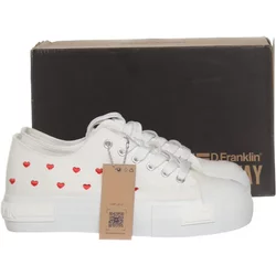 D.Franklin - Canvas Sneaker - Damen - Größe: 41 - Weiß