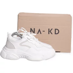NA-KD - Sneaker - Damen - Größe: 41 - Weiß